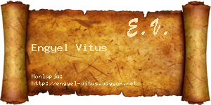 Engyel Vitus névjegykártya